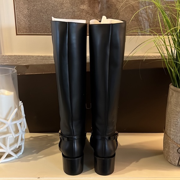 GUCCI LIFFORD leather horsebit knee
high riding boots. 🆕 - Picture 4 of 13